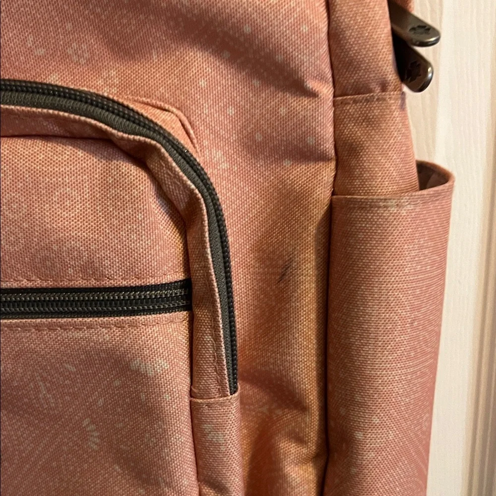 Lucky Brand Coral Backpack with Clover Patch - Picture 3 of 7